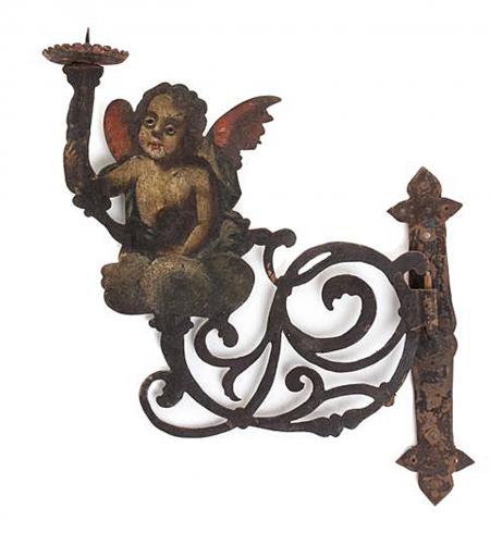 18th Century Iron Wall Sconce  - R16618