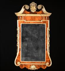 Superb George II Walnut and Parcel Gilt Mirror - R16170